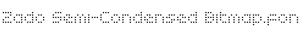 Zado Semi-Condensed Bitmap